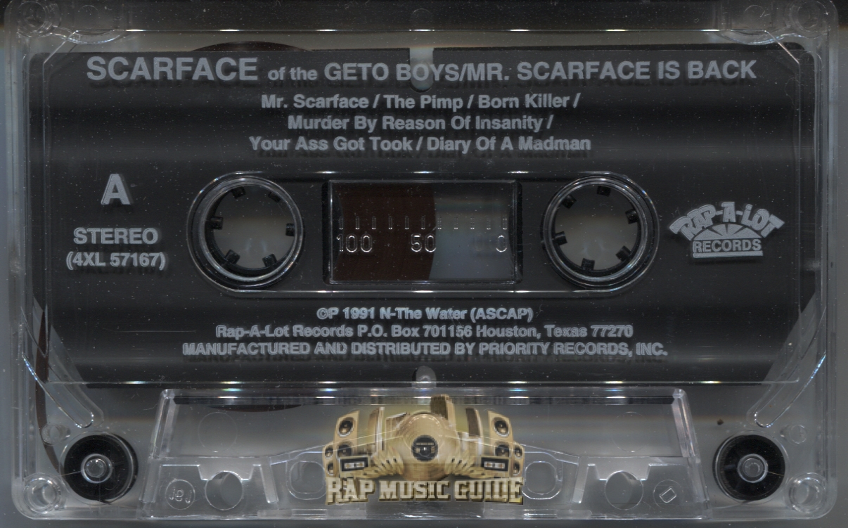 Scarface Mr Scarface Is Back Cassette Tape Rap Music Guide